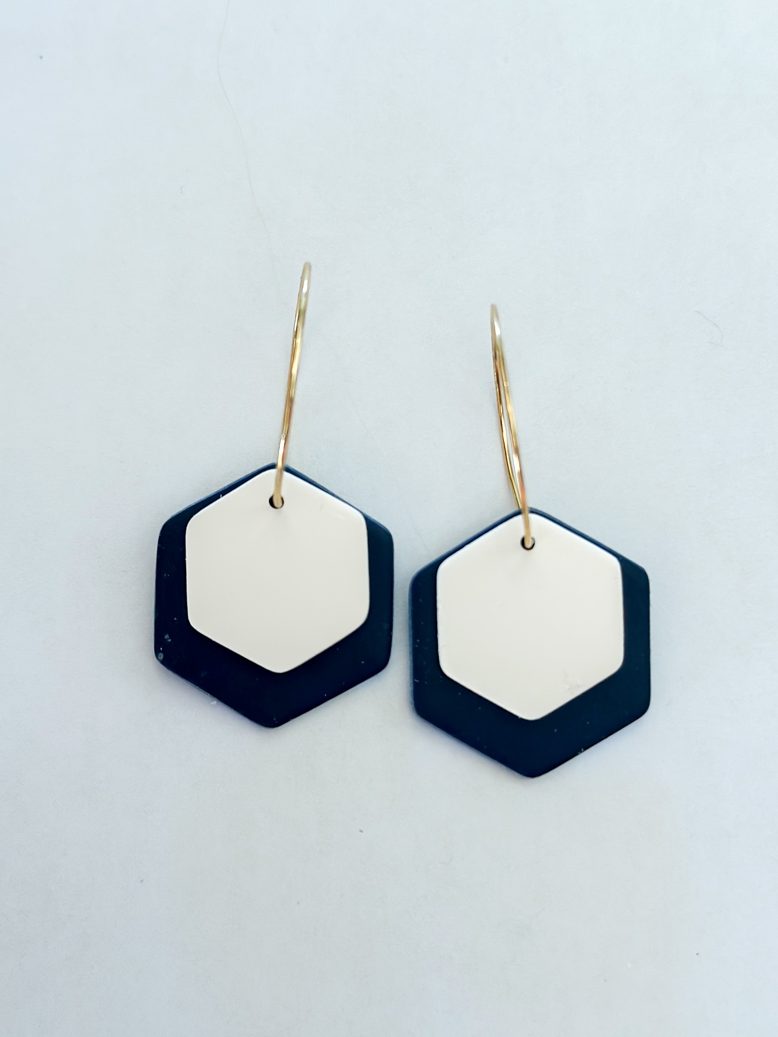 Hazel charms Navy + white (charms only- hoops sold separately)
