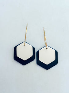 Hazel charms Navy + white (charms only- hoops sold separately)